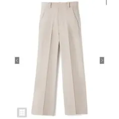 【GRL】ai07グレイル　ストレートパンツ　スラックス　アイボリーオフィス　M