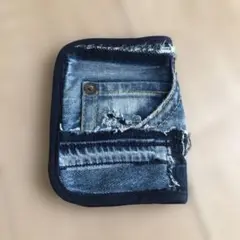 デニムリメイクポーチ