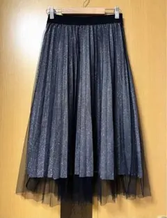 ラメプリーツスカート