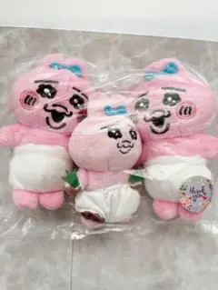 おぱんちゅうさぎ　3点セット　キーホルダー　ぬいぐるみ