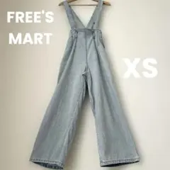 ライトブルー デニム サロペット ワイドレッグ　xs