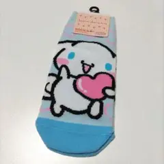 新品 シナモロール スニーカーソックス 水色 サンリオ くるぶしソックス