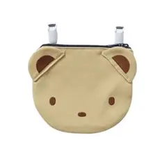 familiar ファミリア 付けポケット ベージュ 青チェック 新品 タグ付き