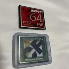 コンパクトフラッシュ CFカード 128MBと64MBの2枚セット