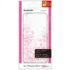 送込 iPhone 6 6S ハードケース カバー フィルム フラワー クリア