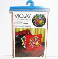 【未開封】VIOLAYビオレー刺しゅうセット クッションReiko Suzuki