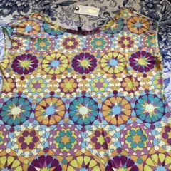新品　kiwandaキワンダ　花柄　チュニック　ワンピース　コットン100%