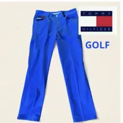 TOMMY HILFIGER ゴルフ　青 七分丈　ストレッチパンツ