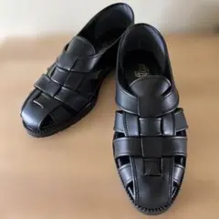 GLOBAL CLUB 本革　グルカサンダル　ブラック　25.5cm 3E