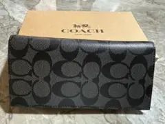 COACH ブラック 長財布 F75013 新品未使用 メンズ