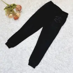 ★ポロラルフローレン★スウェット ロゴパンツ【S】総ゴム アメカジ ブラック