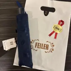 値下げ！新品未使用◾️フェイラー、ハイジ、ネイビー、紺◾️折り畳み傘 新品未使用◾️学校フェイラー、ハイジ、ネイビー、紺