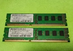 2枚　メモリ　BUFFALO D3U1600-4G