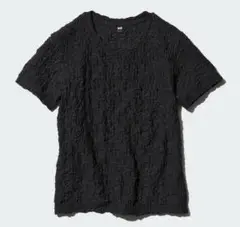 UNIQLO ユニクロ　シャーリングT 半袖 カットソー　黒　XL トップス