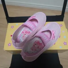アサヒシューズ　サンリオ　ボンボンリボン 上履き　新品　16cm　幼稚園　ピンク