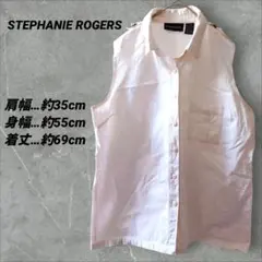 送料込❤STEPHANIE ROGERS ノースリーブシャツ ライトピンク