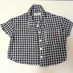 POLO　半袖　チェック　Tシャツ　80