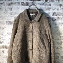 【ヴィンテージ】デザイナーズジャケット ブラウン レトロ 古着usedAS105