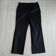 【新品】黒 ストレッチコットンパンツ ストレートレッグ　　46