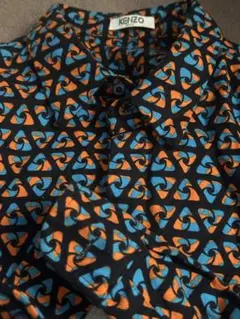 未使用　KENZO シャツ　ケンゾー　メンズ　長袖　S　M　マルチカラー　幾何学
