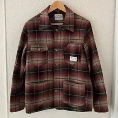 ステュディオダルチザン チェック ブラウン ウール ジャケット 38 日本製