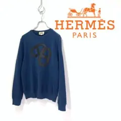 HERMES エルメス シェーヌダンクル レザー パッチ スウェット