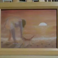 【匿名配送】絵画 「沖縄から」 2Lサイズ額つき