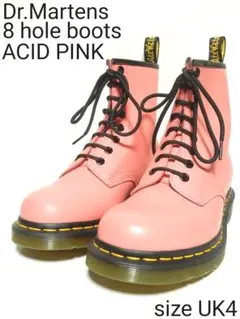 極上美品!【定価¥26400】ドクターマーチンUK4アシッドピンク8ホール