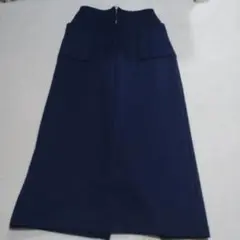 ネイビー タイトスカート ポケット付き