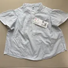 タグ付　ユニクロ　100cm ストライプ ブラウス