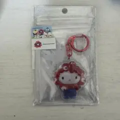 ミャクミャク キティ 万博 EXPO2025 ぷっくり立体キーホルダー サンリオ