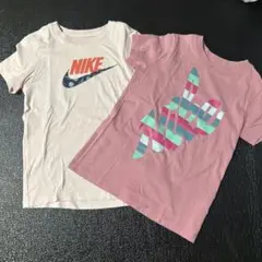NIKE Tシャツ2点セット S 130 ピンク ナイキ