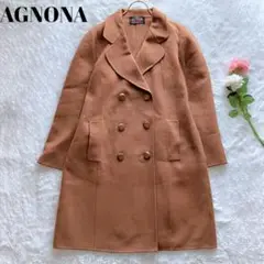アニオナ カシミヤ ロングコート チェスターコート ブラウン