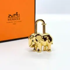 HERMES エルメス 象 ゾウ カデナ GP ゴールド チャーム ペンダント