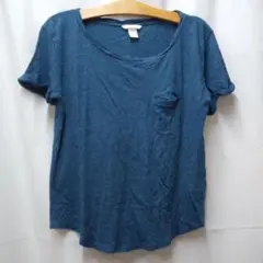 H&M ダークブルー 半袖Tシャツ S