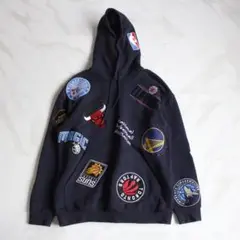 FREAK'S STORE NBAコラボワッペンパーカー Mサイズ ネイビー
