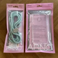 新品韓国ブランドARNO スマートフォンケース&ストラップセット