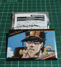 空条承太郎THE JOJO WORLD目指せホームラン c賞 スクエア缶バッジ
