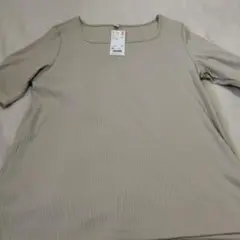 タグ付き　 XL ナチュラル 五分袖 トップス　ユニクロ
