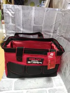 (小）DELIX I耐久性工具収納ツールバッグ 赤/黒
