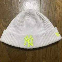 BEAMSGOLF×NEWERA 別注カラー ヤンキースニットキャップ ホワイト