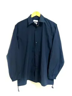 【極美品】417 ÉDIFICE ネイビー ボタンアップシャツ