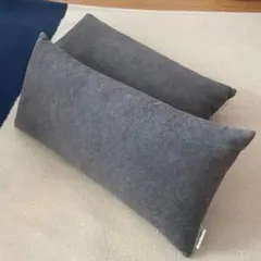 FLANNEL SOFT グレー ロングクッション 2個セット