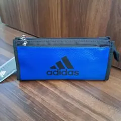 新品 adidasアディダス 青 ブルー ペンケース 筆箱 男の子