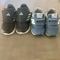 2足‼️New Balance 996 キッズシューズ 青　adidas 13cm