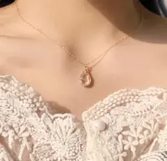 値下げ　DHOLIC Bling moon ドロップ型ネックレス