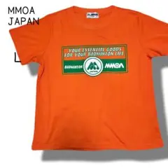 MMOA JAPAN バドミントンTシャツ Lサイズ オレンジ スポーツウェア