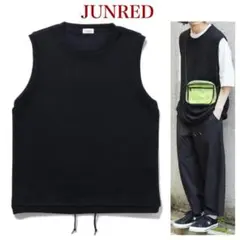 美品 春夏 JUNRED ジュンレッド サマーニット ベスト R-7938