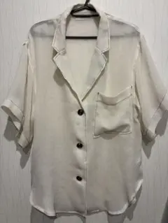 JEANASIS アイボリー 半袖シャツ