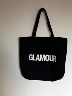 GLAMOUR ロゴ トートバッグ ブラック